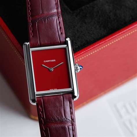 cartier red watch|types of cartier watches.